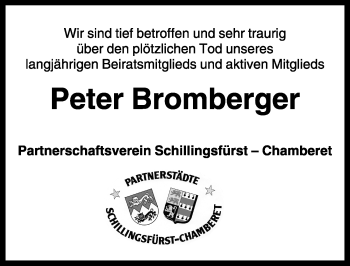 Traueranzeige von Peter Bromberger von Rothenburg