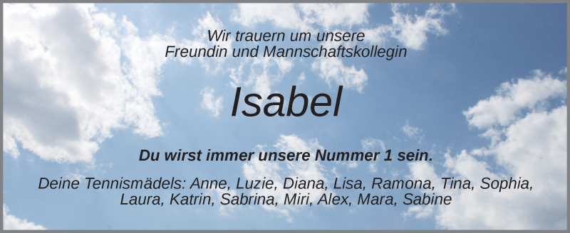  Traueranzeige für Isabel Kolb vom 26.07.2018 aus Ansbach