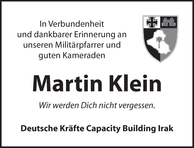  Traueranzeige für Martin Klein vom 09.08.2018 aus Dinkelsbuhl/ Feuchtwangen