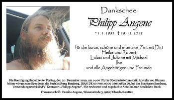 Traueranzeige von Philipp Angene von Ansbach