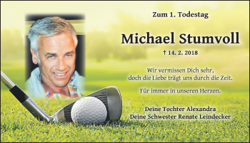 Traueranzeige von Michael Stumvoll von Ansbach