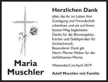 Traueranzeige von Maria  Murschler von Dinkelsbühl/ Feuchtwangen