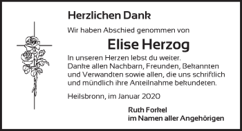 Traueranzeige von Elise Herzog von Ansbach
