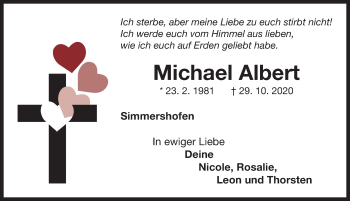 Traueranzeige von Michael Albert von Neustadt/ Scheinfeld/ Uffenheim