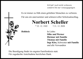 Traueranzeige von Norbert Scheller von Neustadt/ Scheinfeld/ Uffenheim