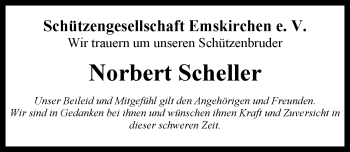 Traueranzeige von Norbert Scheller von Neustadt/ Scheinfeld/ Uffenheim