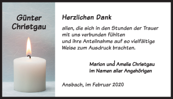 Traueranzeige von Günter Christgau von Gesamtausgabe