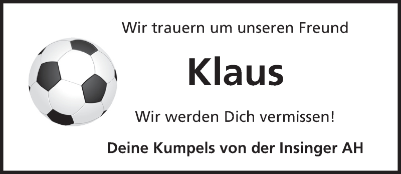  Traueranzeige für Klaus Herrmann vom 25.02.2020 aus Rothenburg