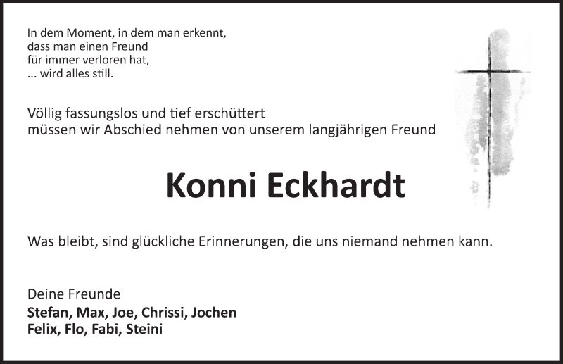  Traueranzeige für Konstantin Eckhardt vom 09.03.2020 aus Dinkelsbühl/ Feuchtwangen