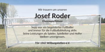 Traueranzeige von Josef Roder von Dinkelsbühl/ Feuchtwangen