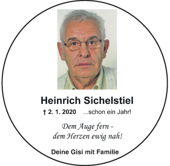 Traueranzeige von Heinrich Sichelstiel von Ansbach