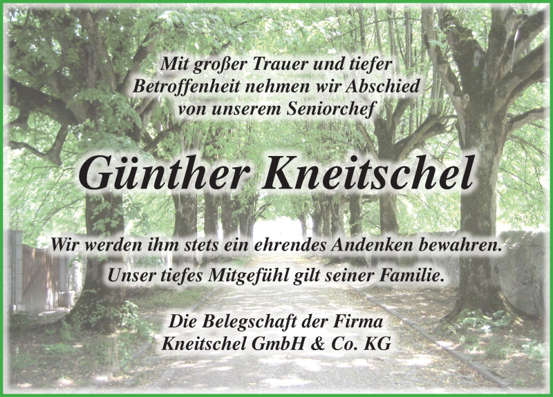  Traueranzeige für Günther Kneitschel vom 16.10.2021 aus Ansbach