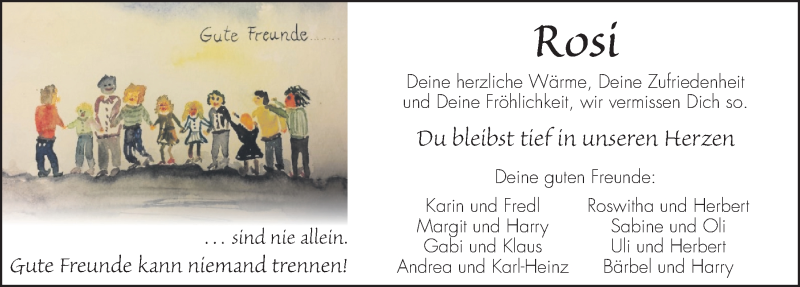  Traueranzeige für Rosi Buckel vom 09.04.2021 aus Ansbach