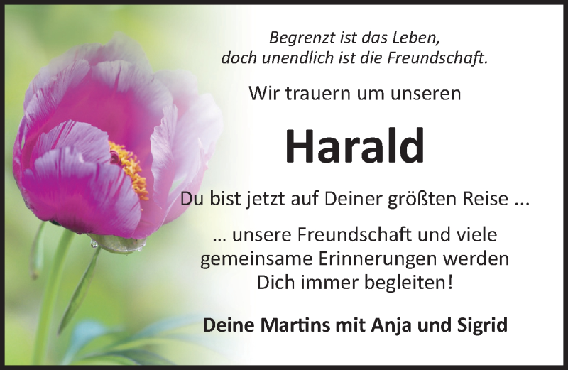  Traueranzeige für Harald Reuter vom 04.05.2021 aus Dinkelsbühl/ Feuchtwangen