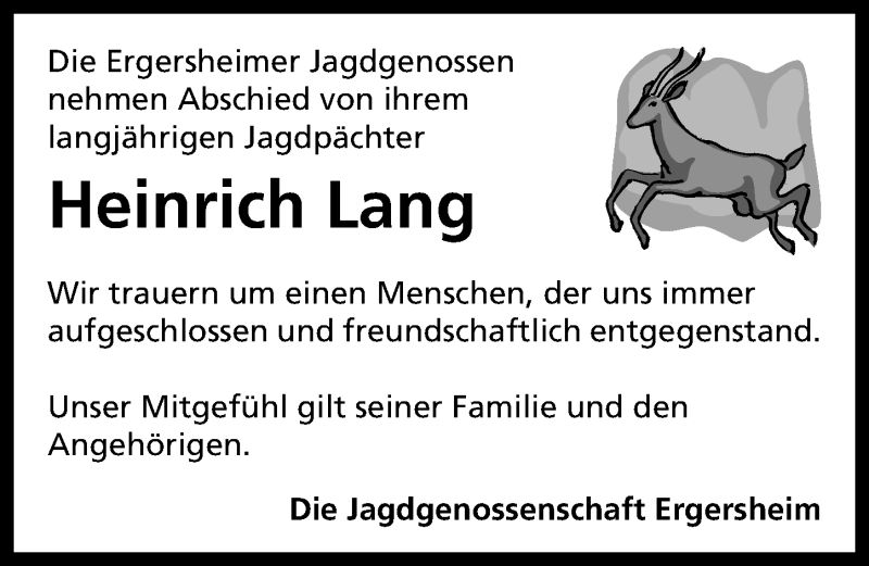  Traueranzeige für Heinrich Lang vom 24.08.2021 aus Neustadt/ Scheinfeld/ Uffenheim