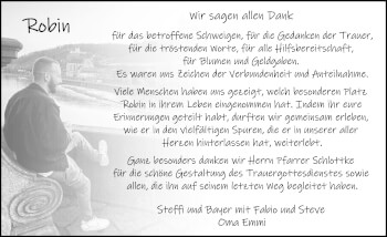 Traueranzeige von Robin  von Dinkelsbühl/ Feuchtwangen