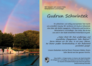 Traueranzeige von Gudrun Schwintek von Neustadt/ Scheinfeld/ Uffenheim