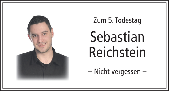 Traueranzeige von Sebastian Reichstein von Ansbach