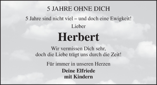Traueranzeige von Herbert  von Dinkelsbühl/ Feuchtwangen
