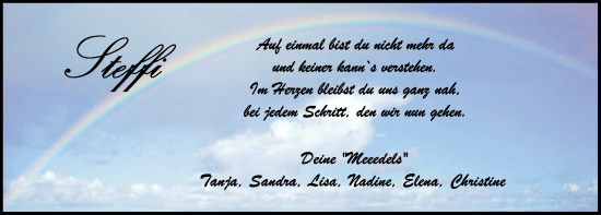 Traueranzeige von Steffi Weber von Ansbach