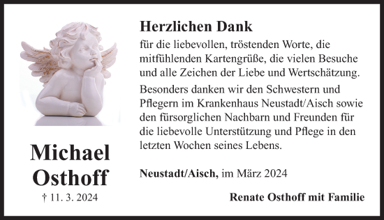 Traueranzeige von Michael Osthoff von Neustadt/ Scheinfeld/ Uffenheim