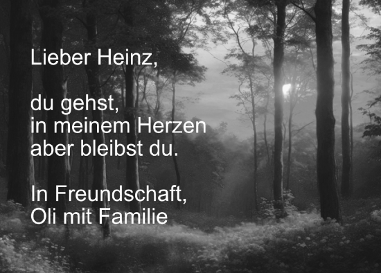 Traueranzeige von Heinz Gleiß von Rothenburg