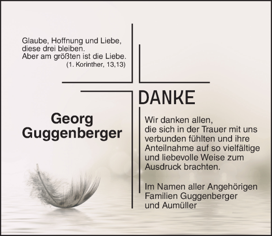 Traueranzeige von Georg Guggenberger von Neustadt/ Scheinfeld/ Uffenheim