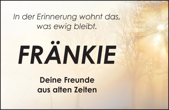 Traueranzeige von Frank Gurrath von Neustadt/ Scheinfeld/ Uffenheim