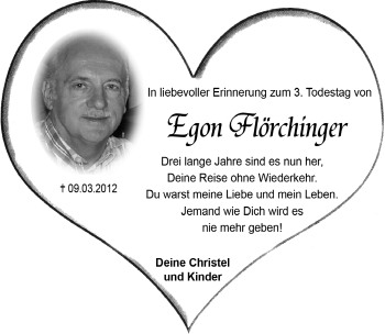 Traueranzeige von Egon Flörchinger von Rothenburg
