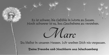 Traueranzeige von Marc  von Rothenburg