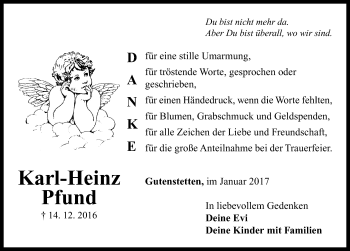 Traueranzeige von Karl-Heinz Pfund von Neustadt/ Scheinfeld/ Uffenheim