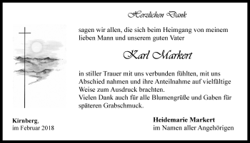 Traueranzeige von Karl Markert von Rothenburg