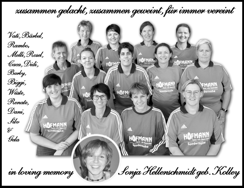  Traueranzeige für Sonja Hellenschmidt vom 16.07.2018 aus Rothenburg